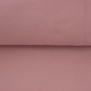 Baumwoll Fleece Uni Altrosa